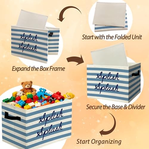 Boho Bath Time Affirmation Storage Bins Box - Image 6