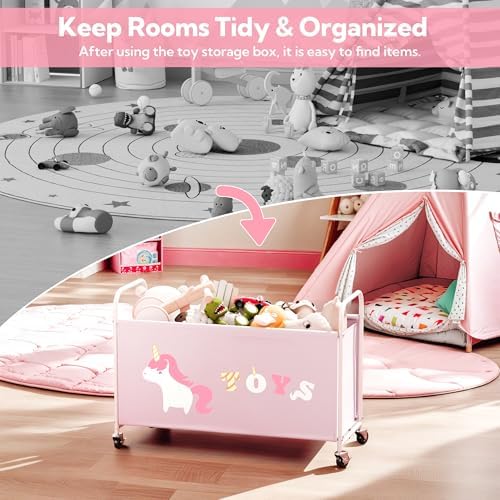 GRANNY SAYS 135L Large Toy Box for Girls, Toy Chest Storage - Image 5