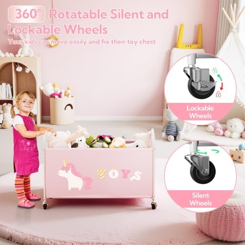 GRANNY SAYS 135L Large Toy Box for Girls, Toy Chest Storage - Image 4