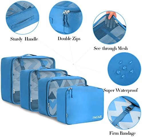 BAGAIL 8 Set Packing Cubes Luggage Packing Organizers - Image 4