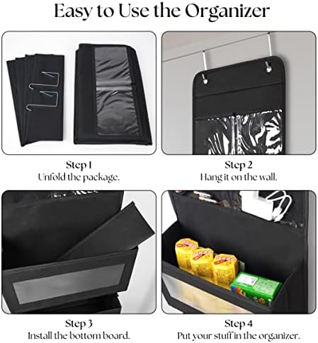 Giraffe Creation Black Over Door Organizer - Image 4