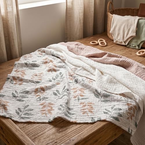Muslin Swaddle Blankets for Newborn, 3 Pack Breathable Soft Receiving Blanket - Image 6