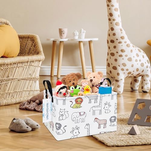 Rectangular Collapsible Simplified Zoo Storage Basket Nursery Organizer - Image 5