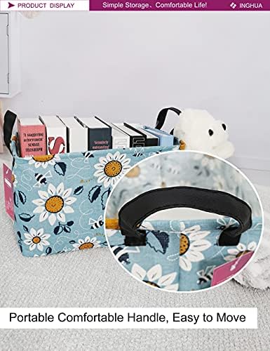 Rectangular Sunflower Storage Basket - Image 5