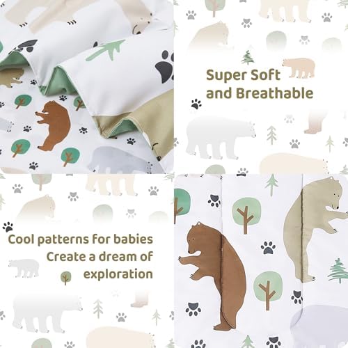 lasoftan Toddler Bedding Set, Toddler Bed Comforter Sets - Image 2