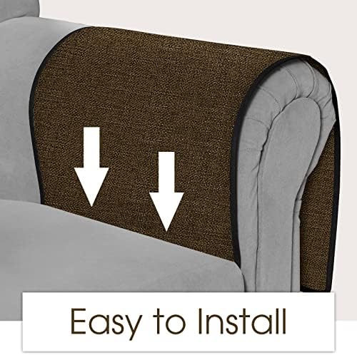 Joywell Remote Control Holder Armchair Caddy Armrest Organizer Chocolate - Image 4