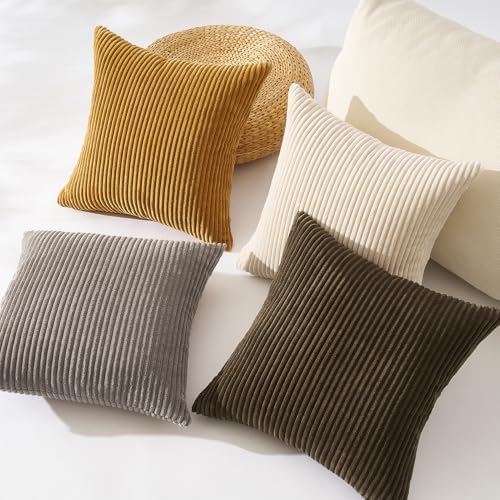 Topfinel Decorative Brown Throw Pillow Covers Cushion Cases, Rustic Home Decor - Image 2