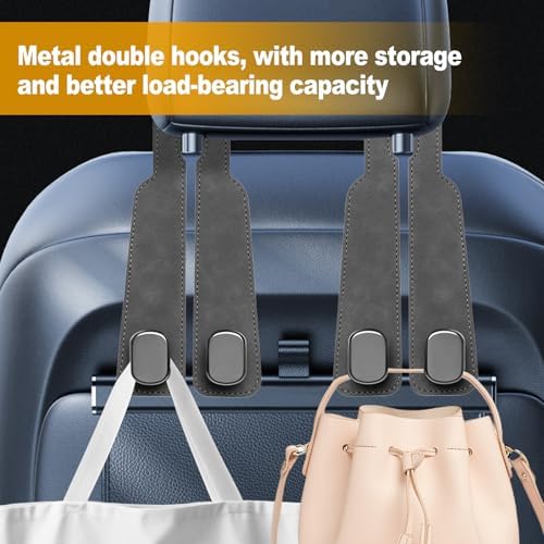 Car Purse Hook Purse Hook for Car Seats Headrest Car Seat Hooks, Heavy Duty - Image 4