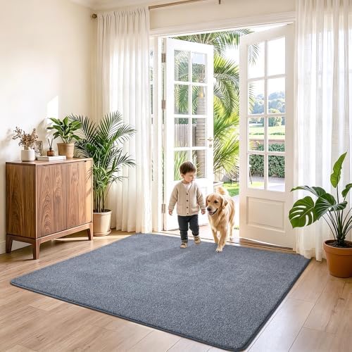 Keeko 4x4 Square Area Rugs for Living Room Bedroom, Soft Washable Carpet - Image 5