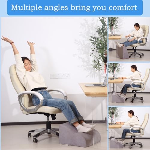 Foot Rest for Under Desk at Work.Multifunctional 3-Tier Foot Stool - Image 5