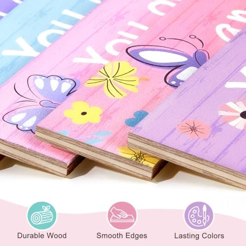 Girls Room Decor Colorful Inspirational Wall Plaque Set - Image 6