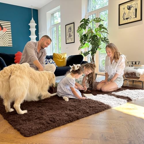 OLANLY 5x6 Area Rugs for Living Room Bedroom, Machine Washable Soft Fluffy - Image 7