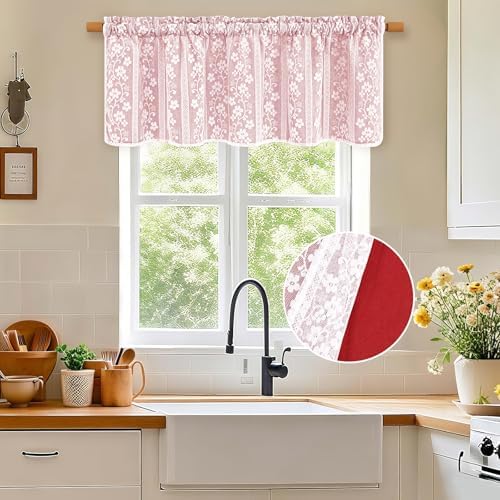 ASPMIZ Linen Valance Curtains Double Layers Window Curtains - Image 4