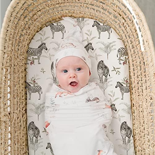 Stretch Fitted Bassinet Sheet Set BROLEX 2 Pack Cradle Sheets - Image 3