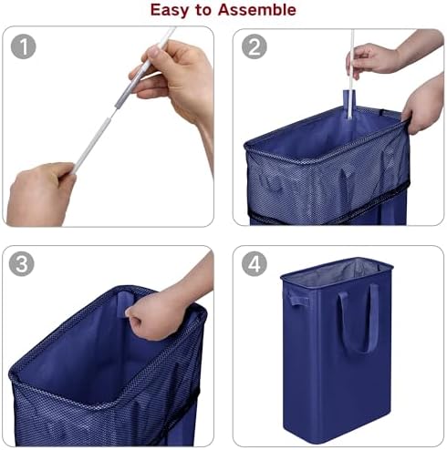efluky Slim Laundry Basket, Narrow Laundry Hamper - Image 7