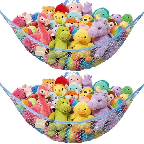 Lazebox Stuffed Animal Net Hammock by Lazebox