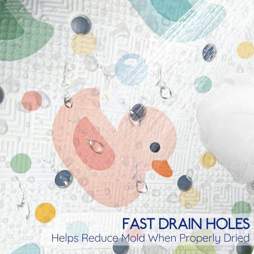 Kids Bathtub Mat Non Slip, 40 x 16 Inch Tub Mat - Image 5