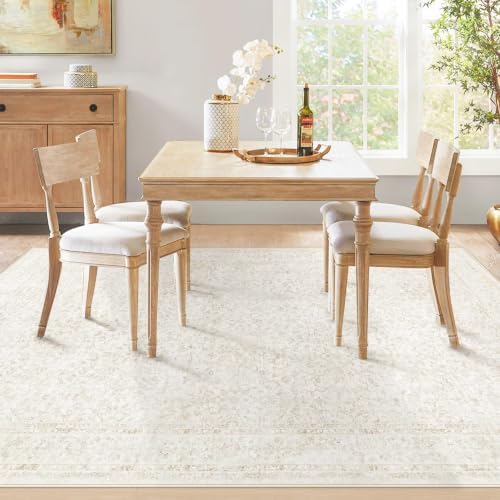 Bedroom Rug Washable Large Area Rugs Foldable Low Pile Print Non Slip Boho - Image 6