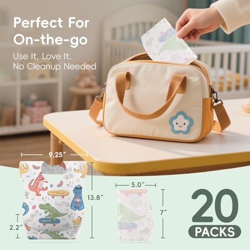 KIIS Disposable Baby Bibs for Travel - Image 6
