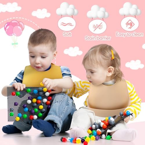 Mepase Silicone Bibs for Baby Waterproof Silicone Bib - Image 5