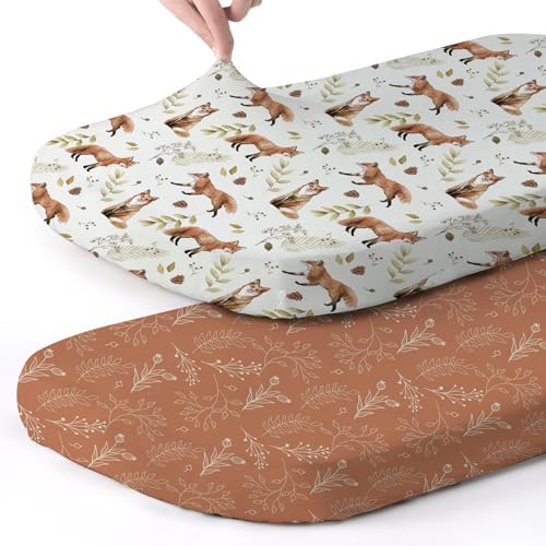 Stretch Fitted Bassinet Sheet Set BROLEX 2 Pack Cradle Sheets by BROLEX