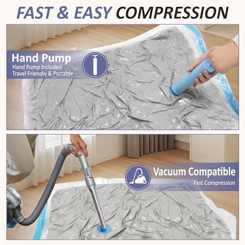 Vacuum Storage Bags with Hand Pump, Vacuum Seal Space Saver Bags, 25 Combo - Image 6