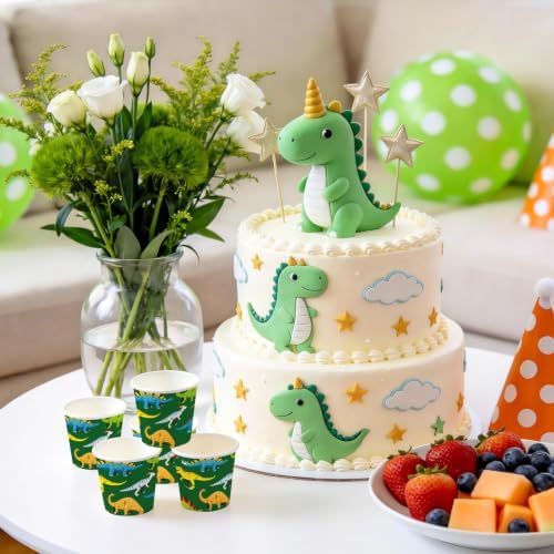 WRAPAHOLIC 3oz Dinosaur Bathroom Cups - Image 3