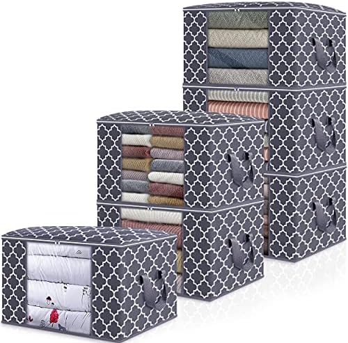 WISELIFE Storage Bags, Large Blanket Clothes Organization and Storage Containers by WiseLife