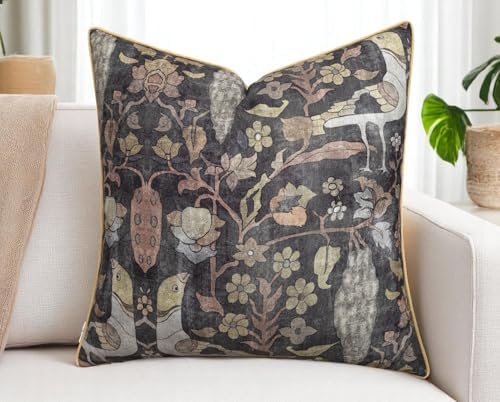 Bird Floral Print 18x18 Throw Pillow Cover - Image 5