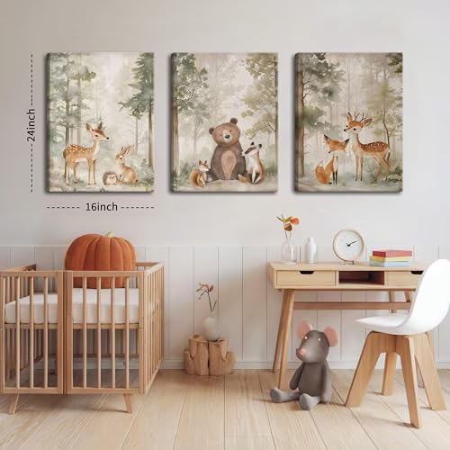 Nursery Canvas Wall Art Set of 3 - Image 3
