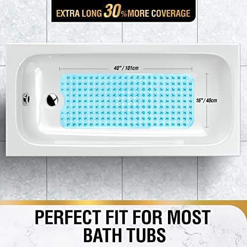 HITSLAM Bath Mat for Tub, Non Slip Bathtub Mat, 40 x 16 Inch Extra Long Bath - Image 5