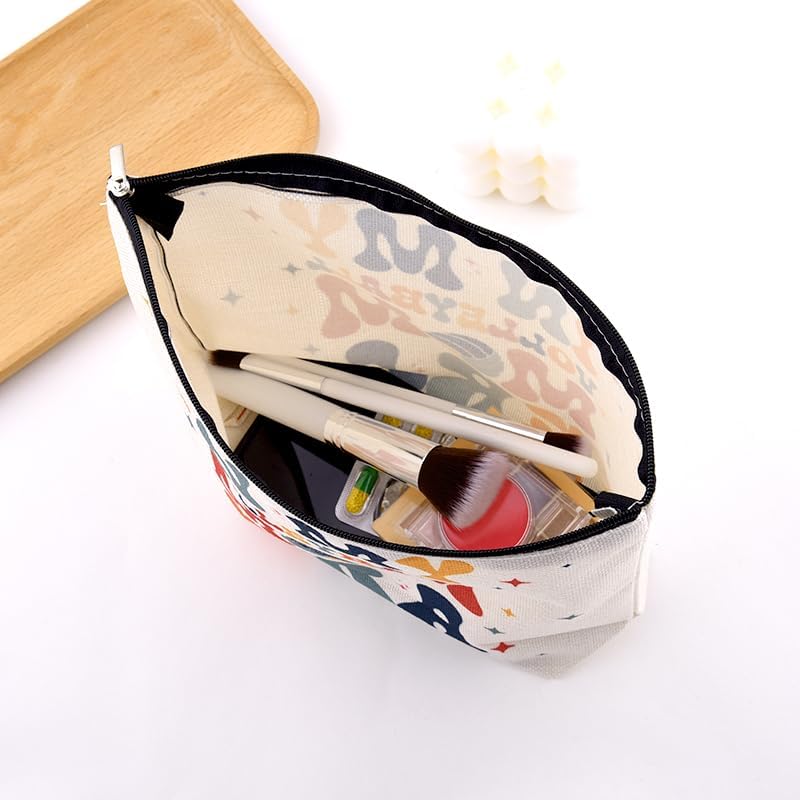 Volleyball Mom Makeup Bag for Mothers Day Gifts from Daughter Son, Zipper - Image 6