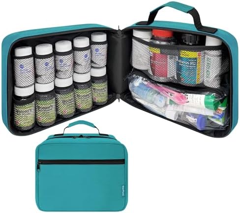 Large Pill Bottle Organizer & Medicine Bag by StarPlus2