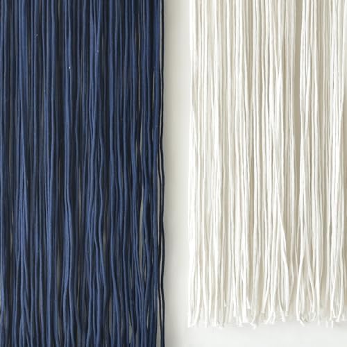 2Pcs Macrame Wall Hanging Fiber wall Art Handmade Boho Decor 13.7"W*51"L - Image 7