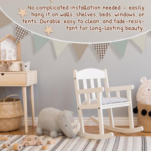 Nursery Decor Boho Pennant Banner Flags, Toddler Girl Room Decor, Boho Nursery - Image 5