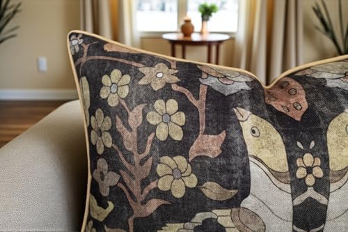 Bird Floral Print 12x20 Lumbar Pillow Cover - Image 3