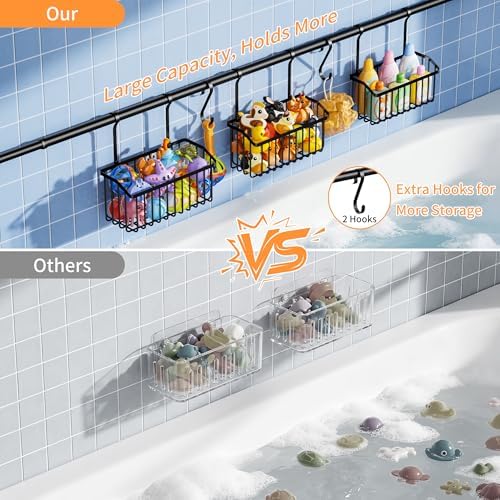 KEGII Over-the-Tub Bath Toy Storage, Adjustable Tub Organizer - Image 5
