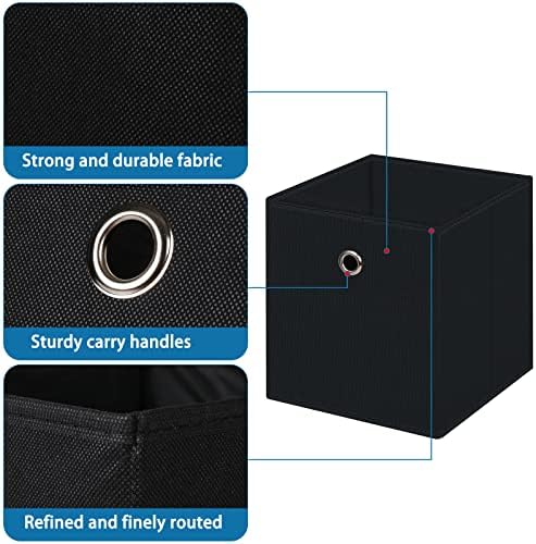 Fabric Cubes Storage Containers, 11 Inch Cloth Storage Cube Foldable Storage - Image 7
