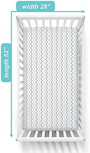 American Baby Company Cotton Fitted Crib Sheet 52x28" - Image 3