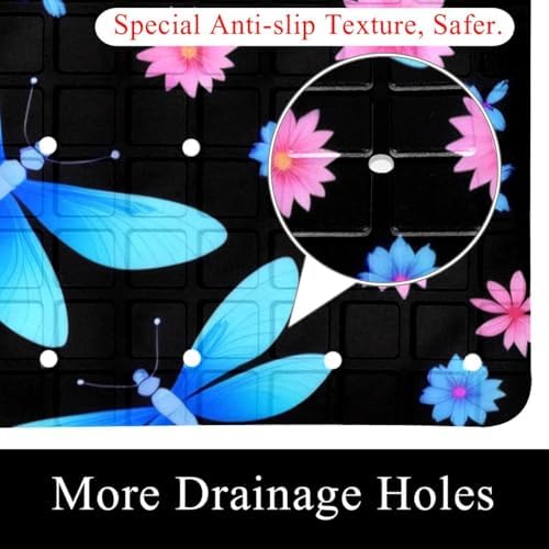 Shower Mat Bathtub Mat, 26.8x15.1 inch, Non-Slip Bath Mat - Image 2
