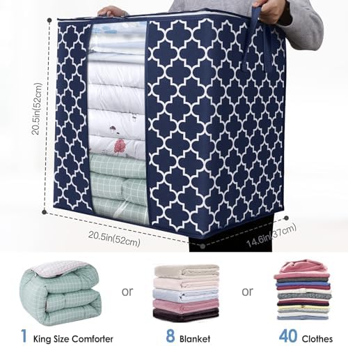 Storage Bags 6 Pack 100L Clothes Organization and Storage Containers - Image 2
