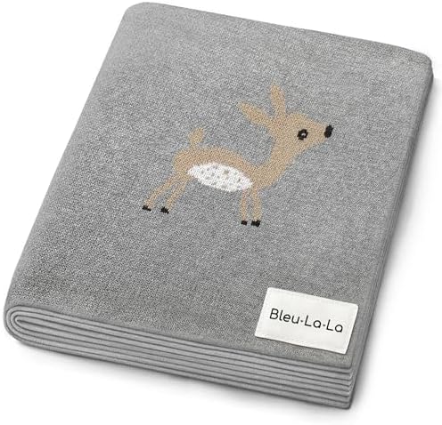Knit Baby Swaddle Blanket by BleuLaLa