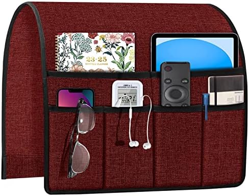 Joywell Remote Control Holder Armchair Caddy Armrest Organizer Burgundy by Joywell