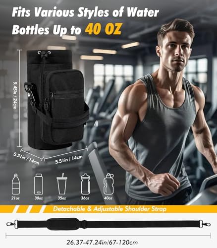 Nuovoware Magnetic Gym Bag, Water Bottle Carrier Holder - Image 4
