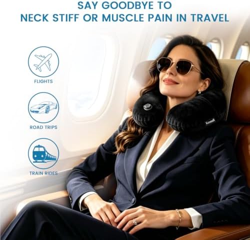 Keemall Inflatable Travel Neck & Shoulder Pillow - Image 6
