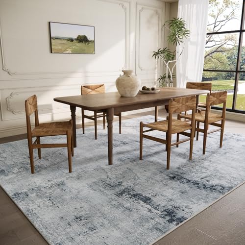 Washable Living Room Area Rugs: Washable Bedroom Rug Non Slip Large Carpet - Image 3