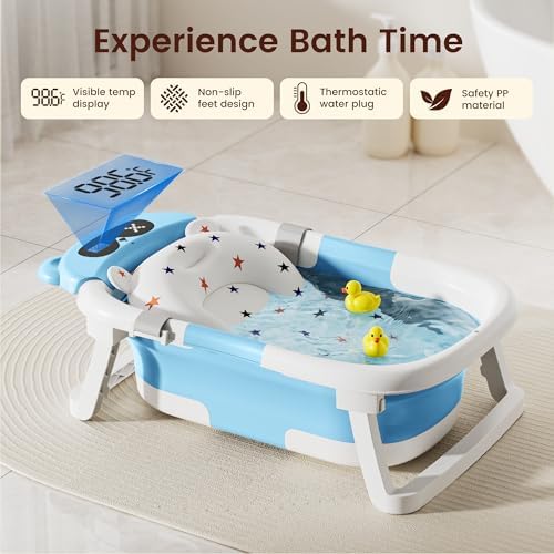 Baby Bathtub, Foldable Baby Bath Tub - Image 2