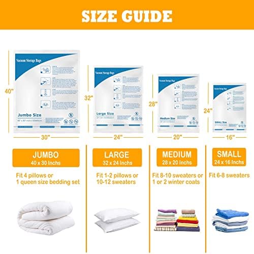 MEIQIHOME Vacuum Storage Bags, Space Saver Sealer Bags, Vacuum seal bags - Image 5