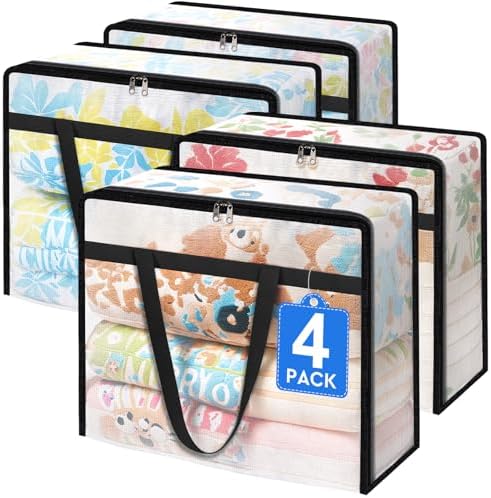 TasticTotes 4 Pack Clear Storage Bags by Unknown