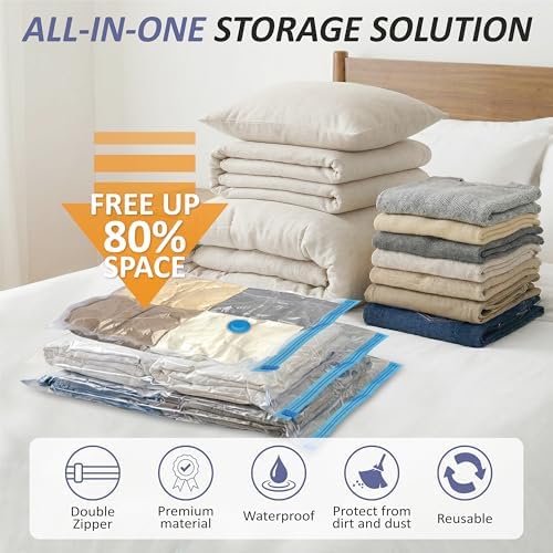 Vacuum Storage Bags with Hand Pump, Vacuum Seal Space Saver Bags, 25 Combo - Image 2
